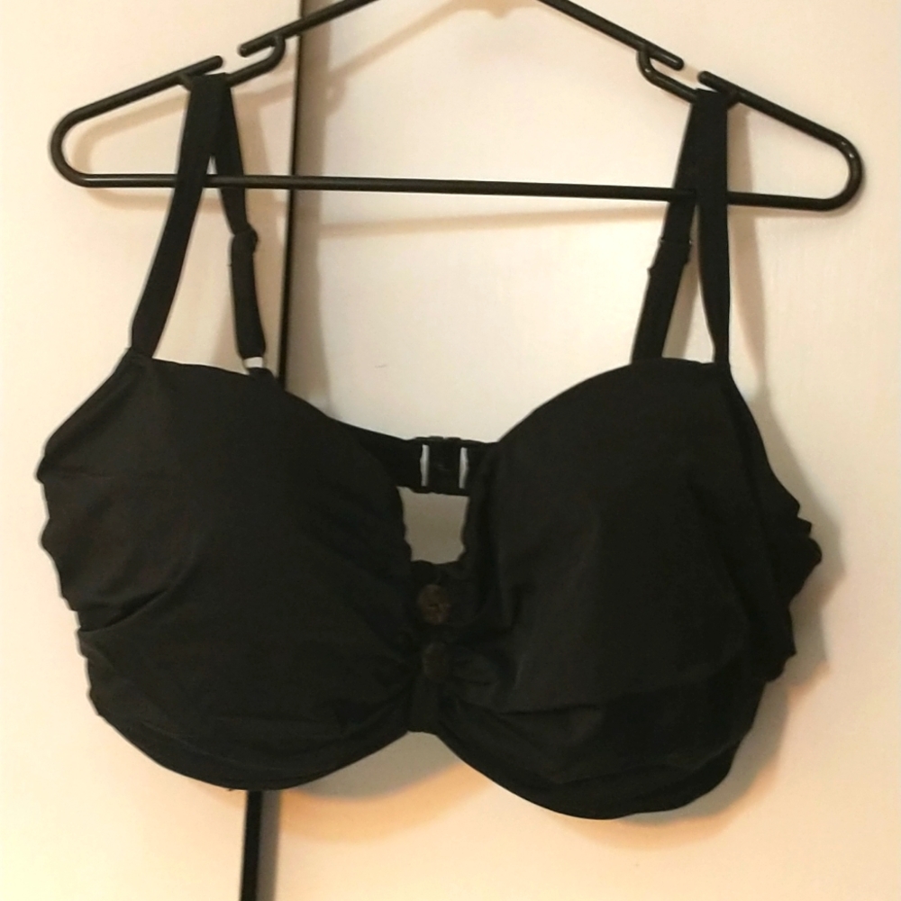 Curvy Kate bikini top 40gg black with bottoms
